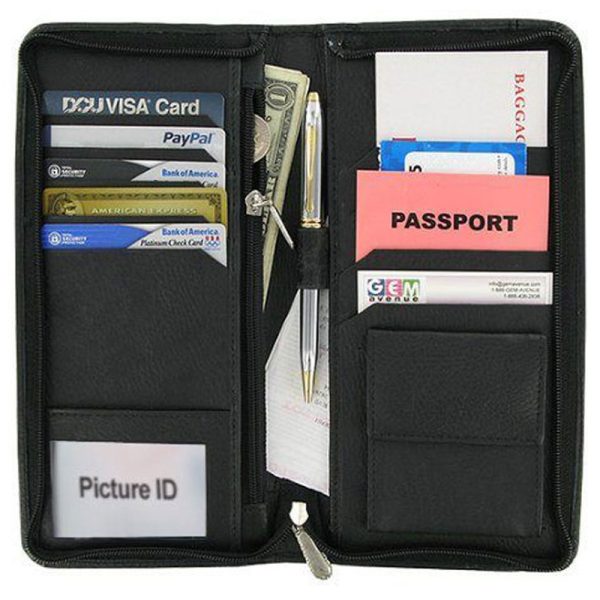 Black Leather wallets and credit card holder LP-1115
