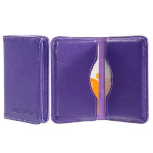 Purple Leather wallets and credit card holder LP-1409