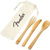 Bamboo reusable eco friendly eating utensils promotional products
