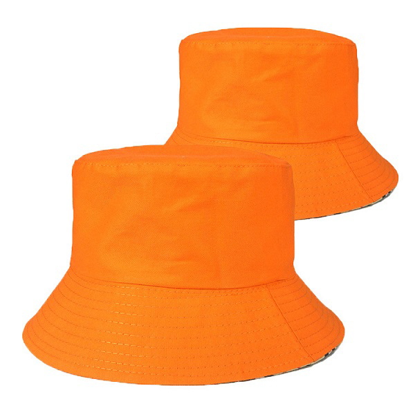 Custom bespoke promotional bucket hat orange color 145 z11