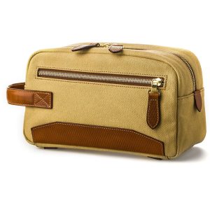 Leather travel shaving and make-up bags LC-40702