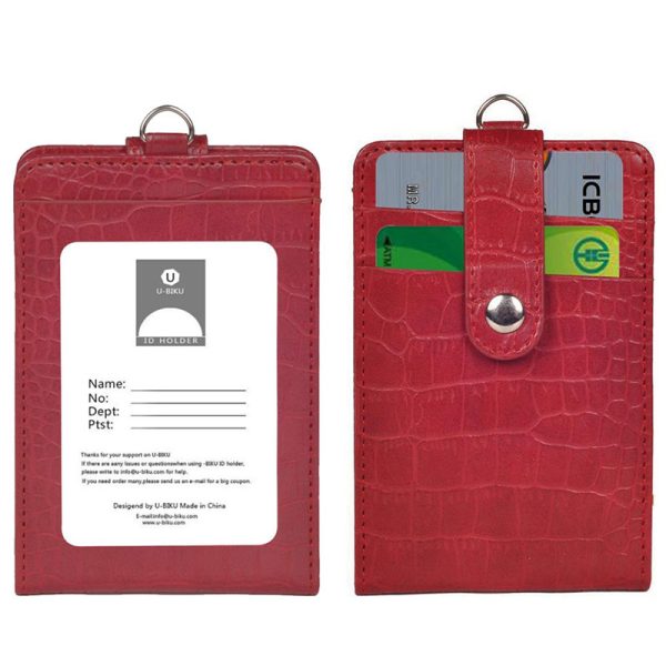 Red Leather luggage tags LP-2353