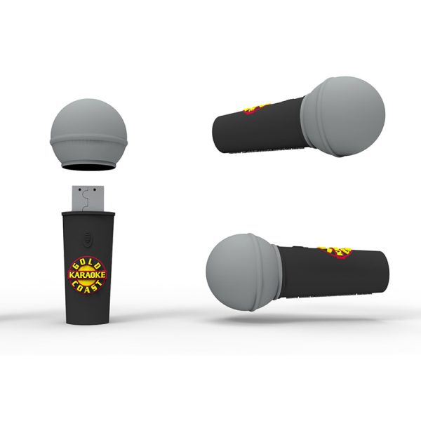 custom usb flash drives microphone