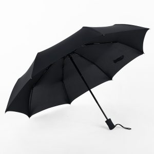 1UMB Black Custom Promotional Imprinted Umbrella