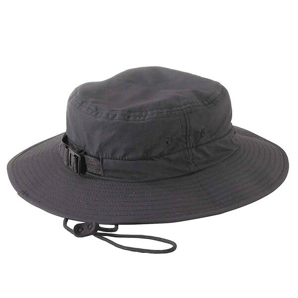Black-safari-hat-with-adjustable-strap-1