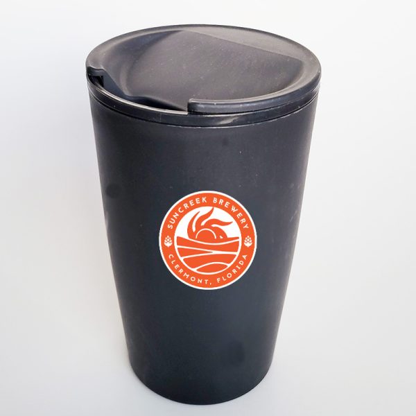 Recycled plastic sippy coffee cup